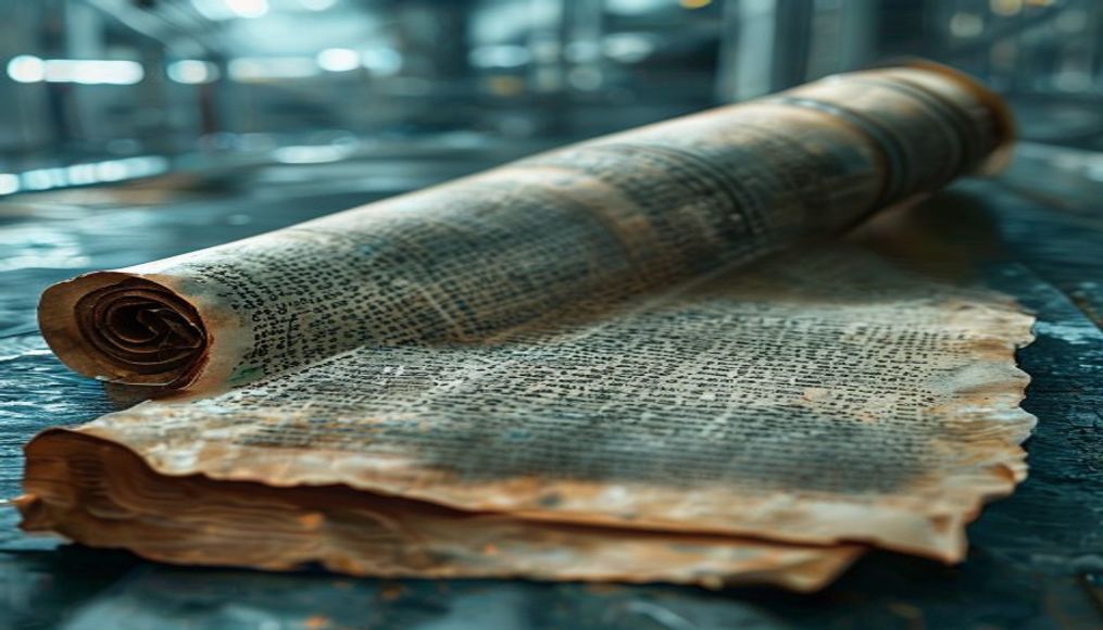 A Herculaneum scroll has been read for the first time — editorial image