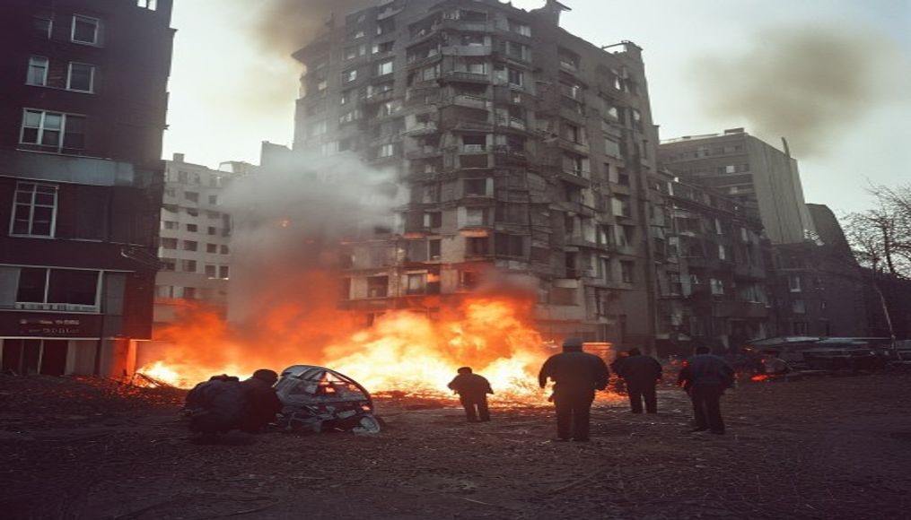 At least five killed in fire at Antwerp apartment building, say police — editorial image