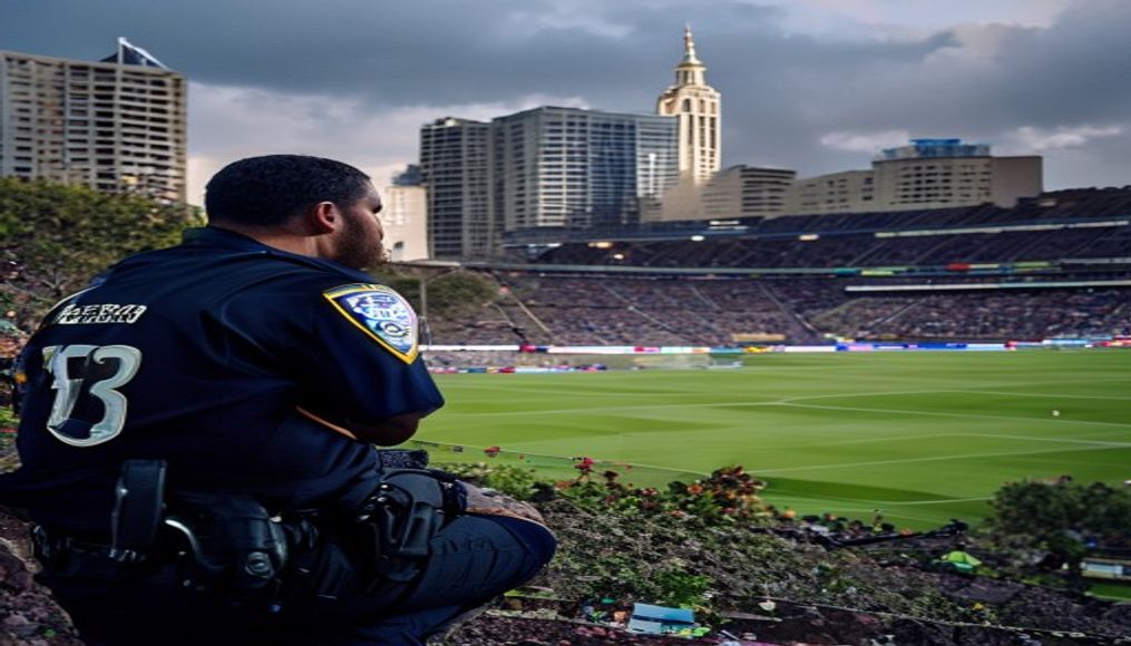 Atlanta police prepare for Argentina-England World Cup semi-final — editorial image