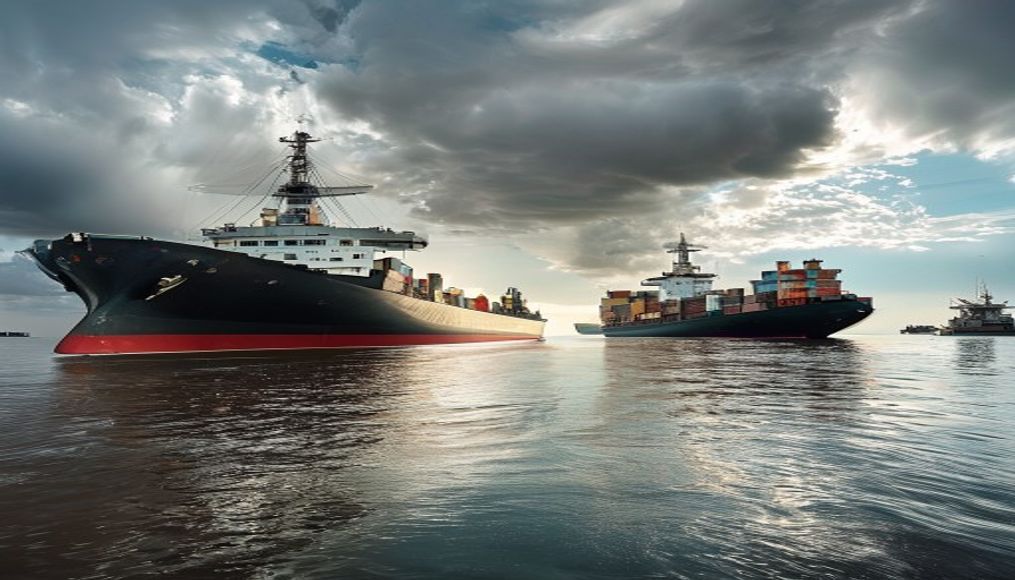 Big fall in oil, gas and cargo ships taking US-backed Hormuz route after new strikes — editorial image