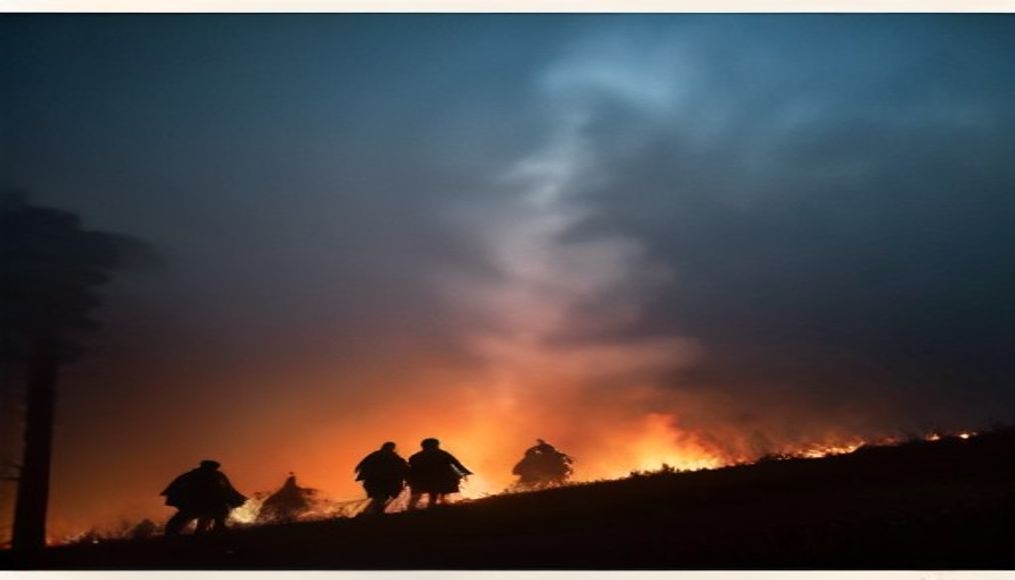 European countries battle multiple wildfires as record heat grips the continent — editorial image