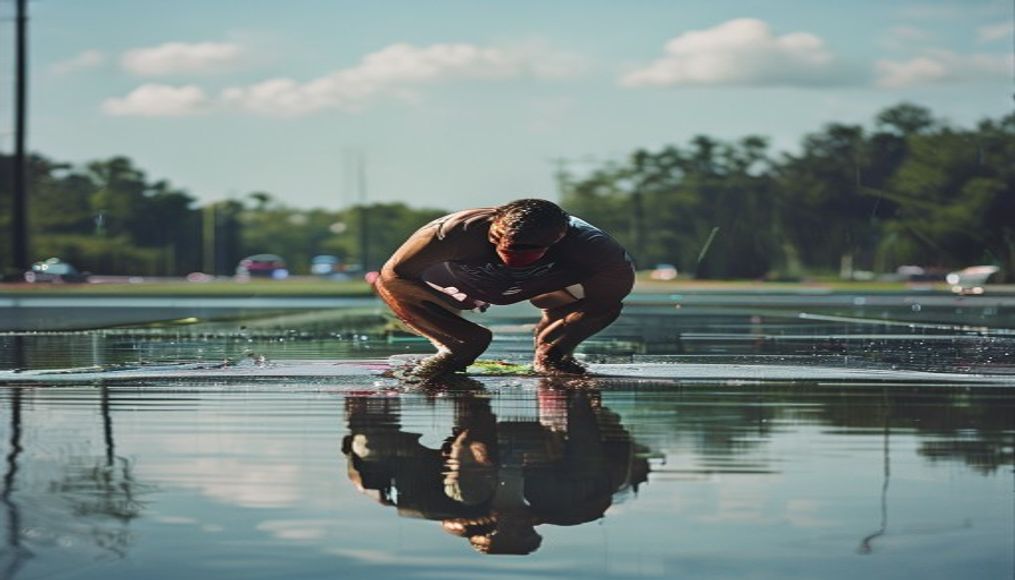 Ex-Olympian pleads not guilty to Reflecting Pool vandalism charges — editorial image