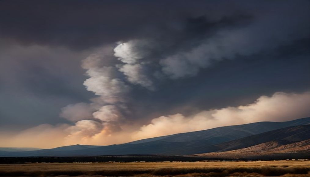 Fast-moving wildfire amid shifting winds threatens Reno, Nevada, forcing thousands to evacuate — editorial image
