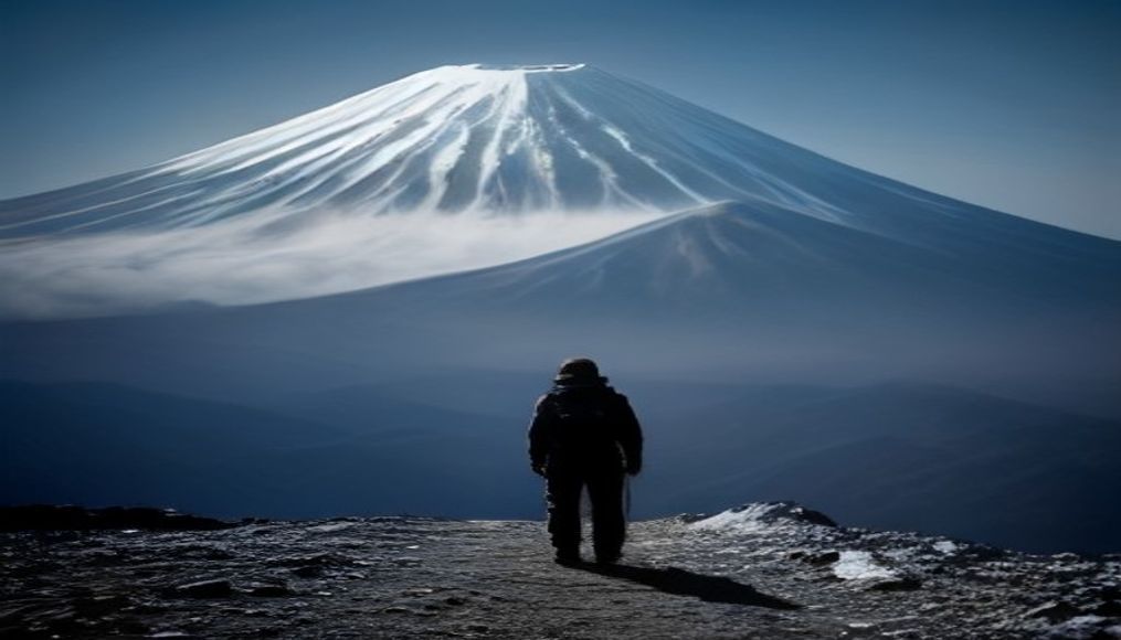 Father leaves 7-year-old son alone on Mount Fuji to continue hike, reports say — editorial image