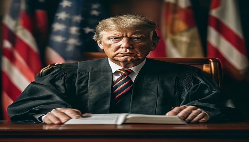 Federal judge bars Trump from implementing proof of citizenship requirement to vote — editorial image