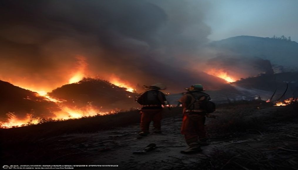 Firefighters battle wildfires in Belgium and Greece as 2 die on an island near Athens — editorial image