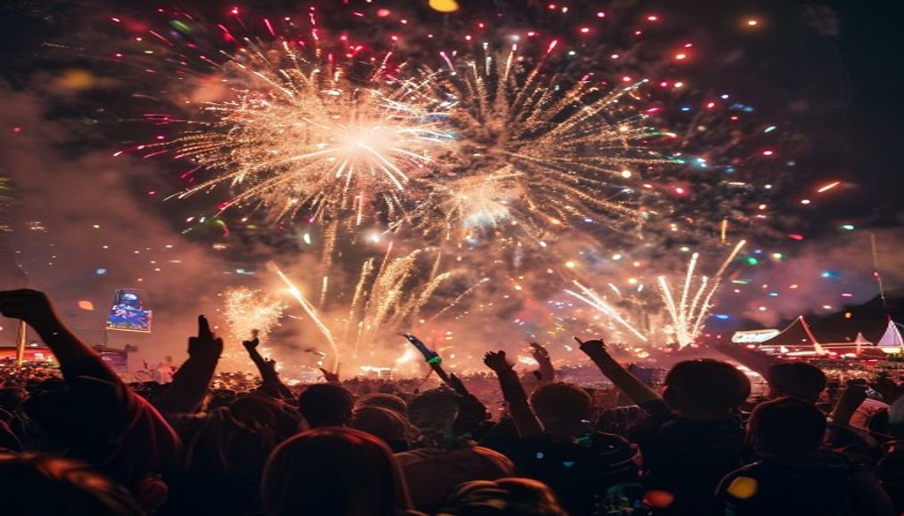 Fireworks and a people's party as Norway celebrates World Cup win over Brazil — editorial image