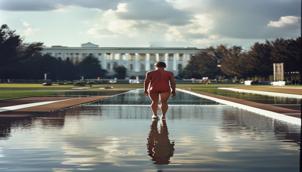 Former Olympian indicted for allegedly vandalising Washington Reflecting Pool — editorial image
