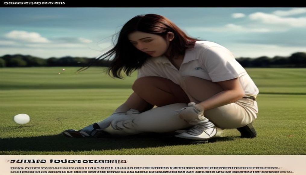 Golf brand apologises for advert that shows woman being pushed over — editorial image