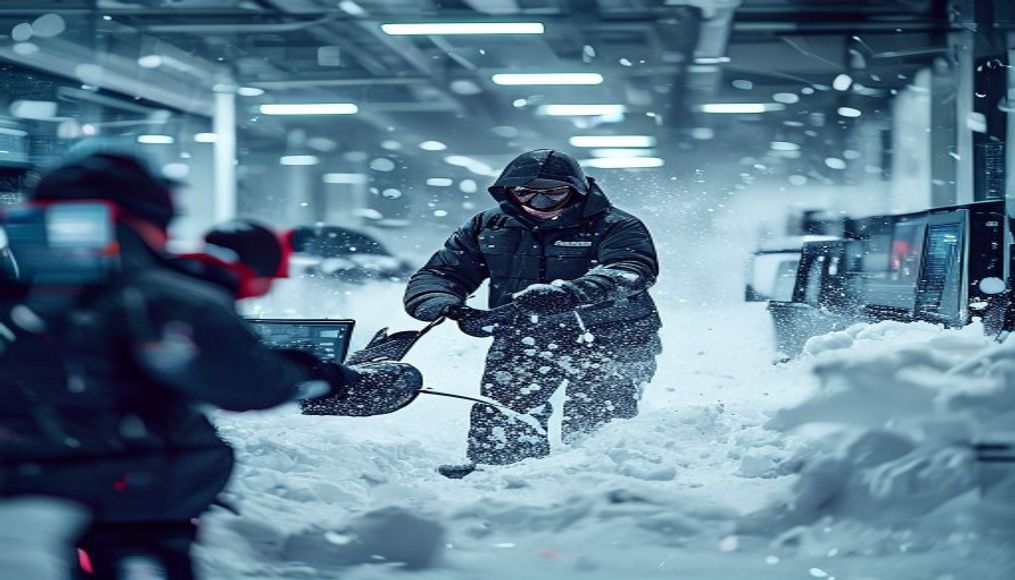 Hackers shoveled snow for company, were rewarded with network admin access — editorial image
