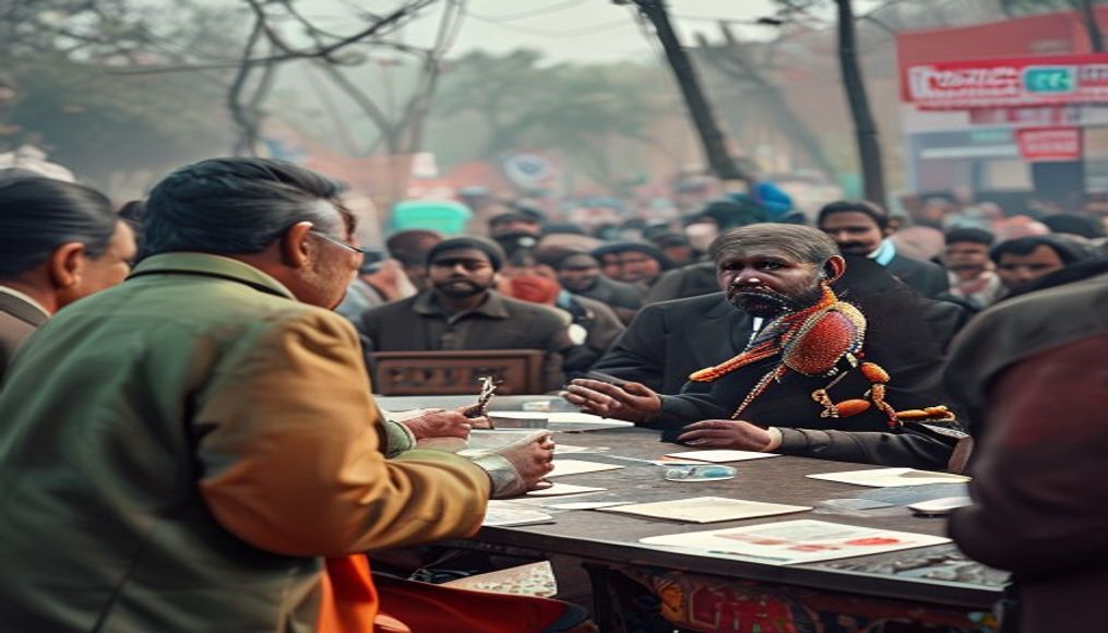 India's 'cockroach' protesters hold talks with government as stalemate continues — editorial image