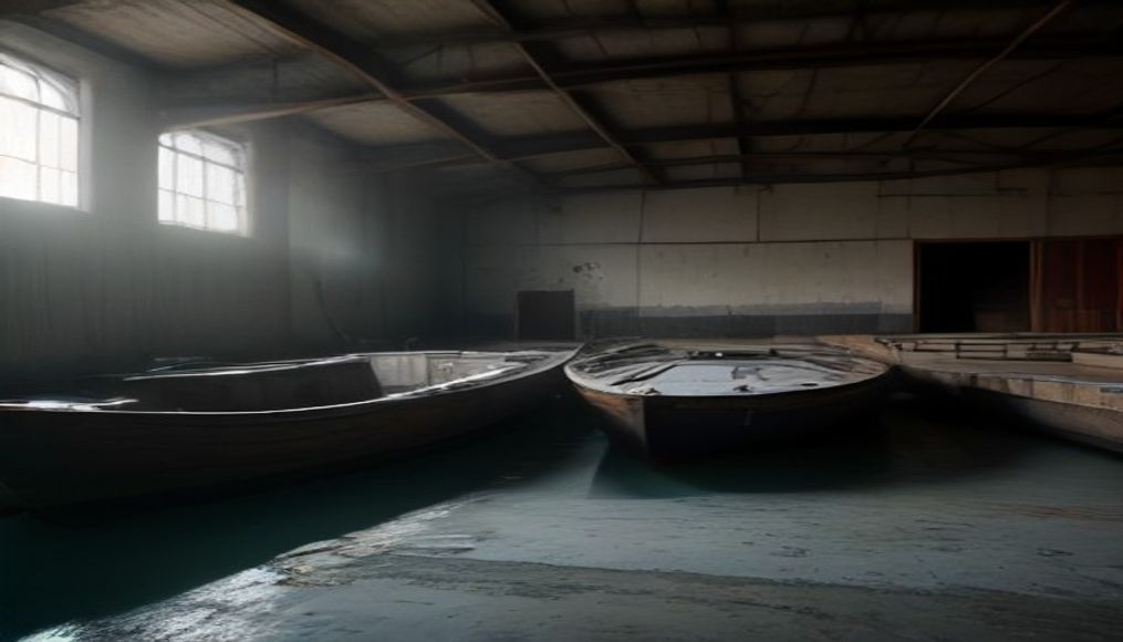 Inside secret police warehouse as Germany targets small boats gangs — editorial image