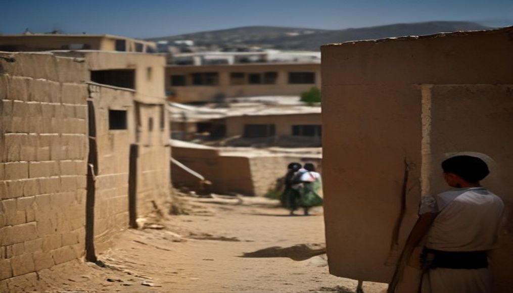 Israeli settlers besieging Palestinian families in West Bank village — editorial image