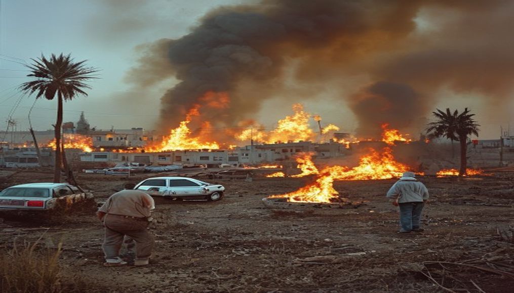 Israeli settlers set fire to mosques, cars and farm land in West Bank, Palestinians say — editorial image