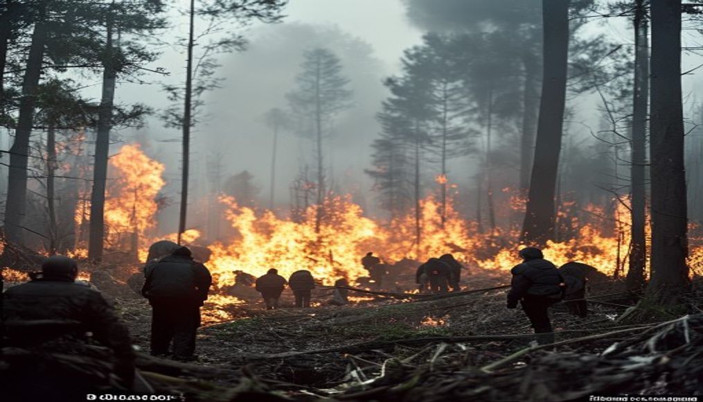 'It's our home, it's our forest': BBC speaks to locals fighting France wildfire — editorial image