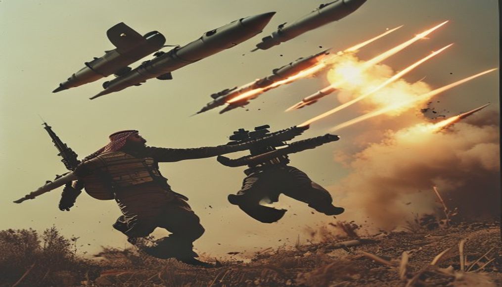 Jordan intercepts Iranian missiles as US and Saudi Arabia launch strikes against militias in Iraq — editorial image