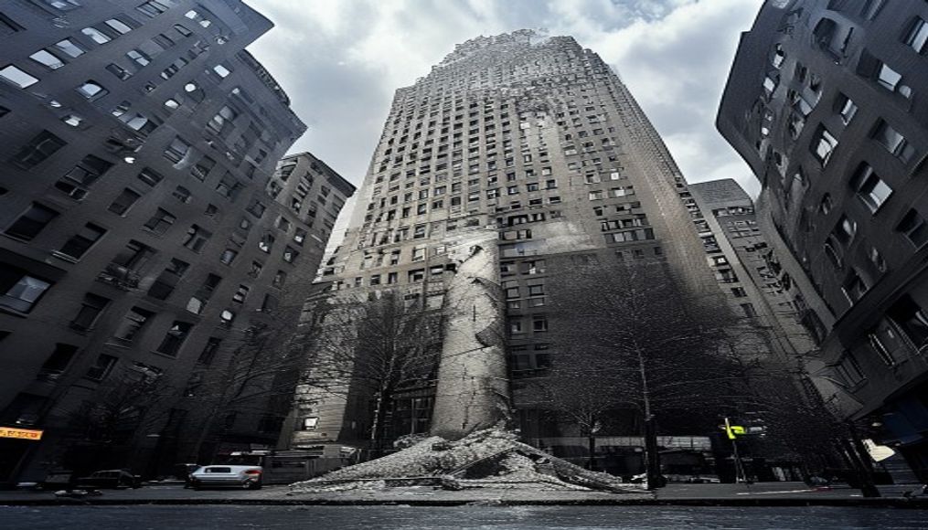 Manhattan high-rise to be stabilized after columns buckle, forcing evacuations — editorial image