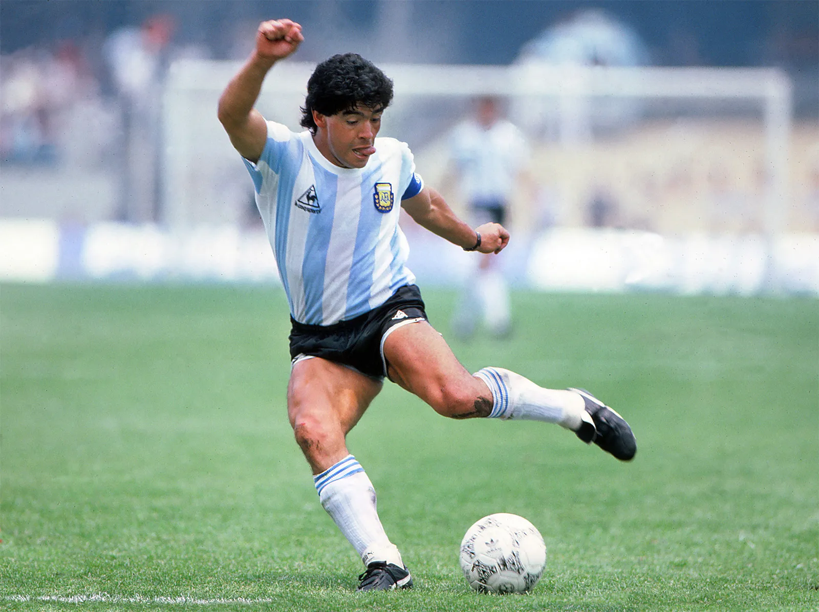 Maradona's 'Hand of God' ball sells for £2.5m — editorial image
