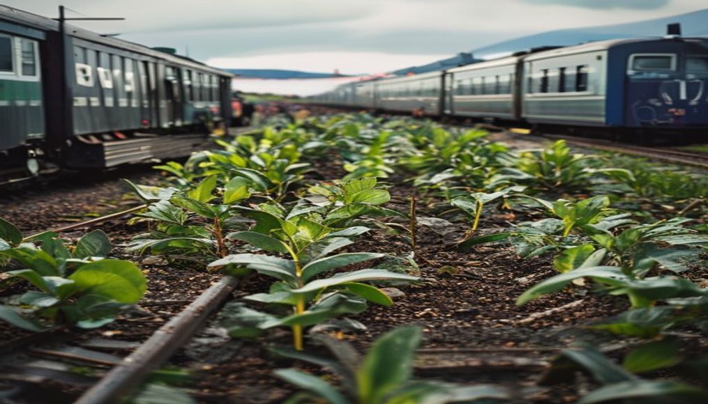 Mass 'Viking row', uprooted plants and dented trains as Norway World Cup fans celebrate — editorial image