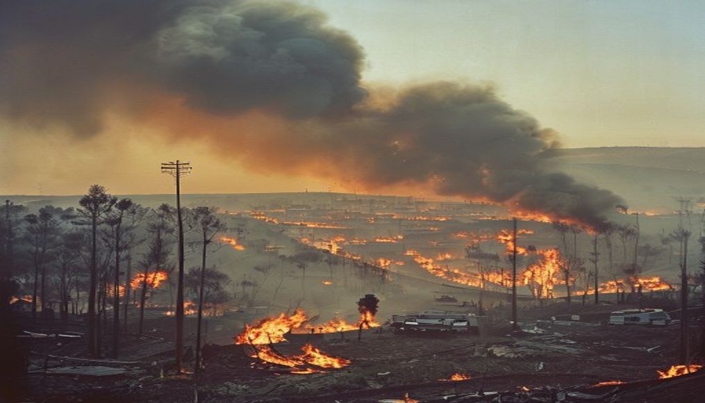 More than 250,000 flee wildfires in France and Spain — editorial image