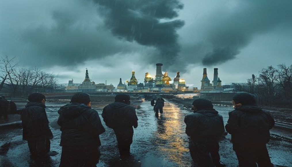 Moscow residents complain of black rain after largest Ukrainian attack hits oil refinery — editorial image
