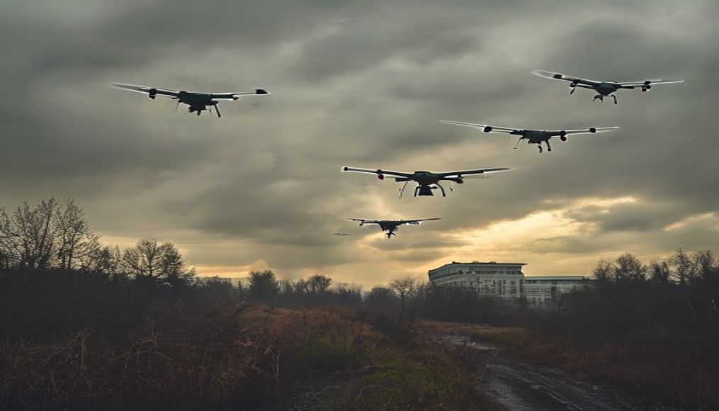 NATO member Romania shoots down stray drones from Ukraine war after years of incursions — editorial image