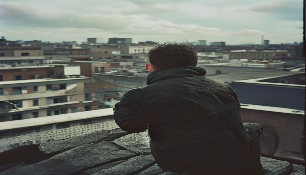 New footage shown at Kirk hearing shows man on rooftop near shooting scene — editorial image