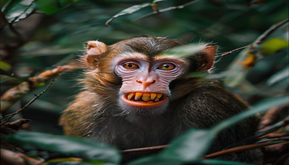 New monkey species with orange lips found 'hiding' in DRC forest — editorial image