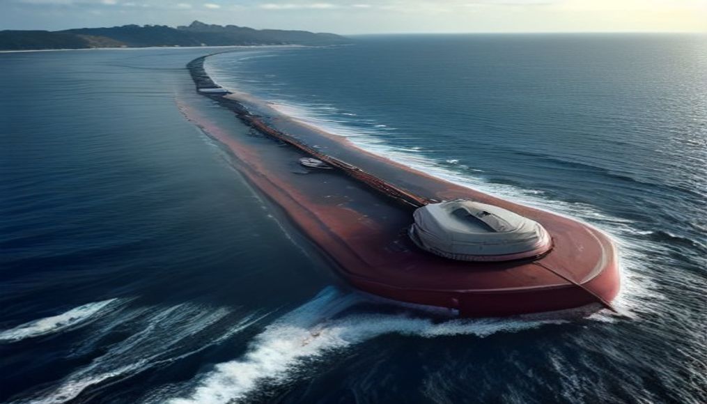 Oman says the oil spill from a grounded tanker has reached its coastline — editorial image