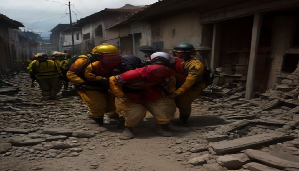 Rescuers scramble for survivors with 180 dead in Colombia earthquake — editorial image