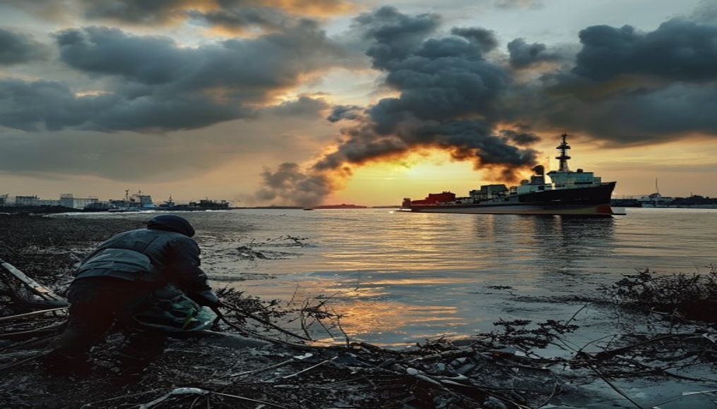 Russian attacks kill eight as Ukraine hits Black Sea oil tankers — editorial image