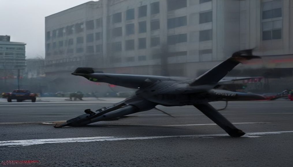 Russian drones kill 15 people at a shopping mall in a central Ukrainian city, officials say — editorial image