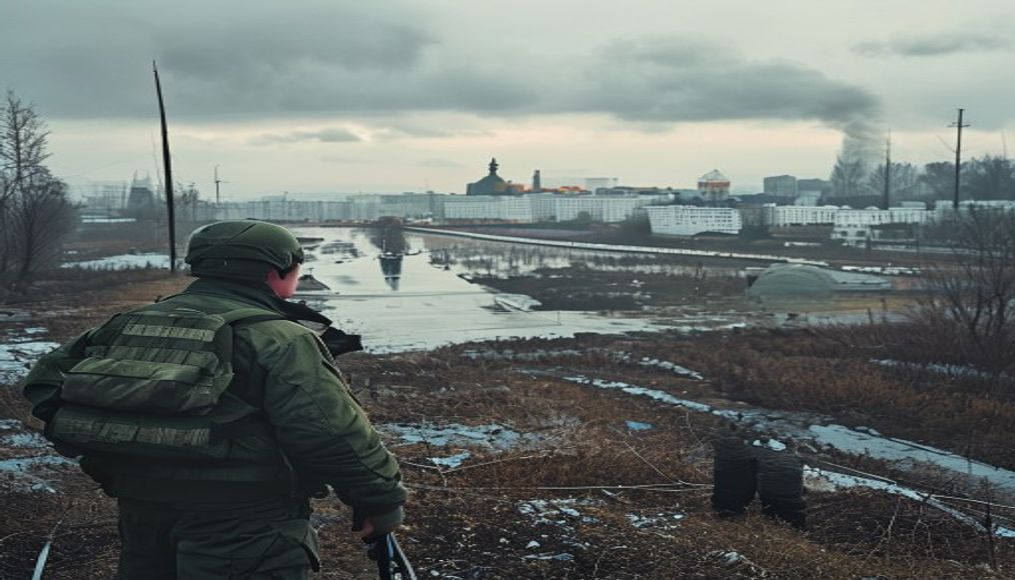 Russian troop build-up threatens city seen as key to seizing Ukraine's Donbas — editorial image
