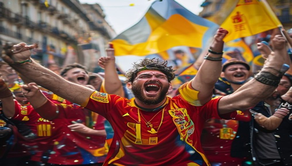 Scores celebrate Spain's 'Kings of the World' win in exhilarated Madrid — editorial image