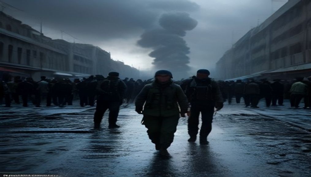 Search for survivors after 16 killed by Russian double-tap strike on Ukraine mall — editorial image
