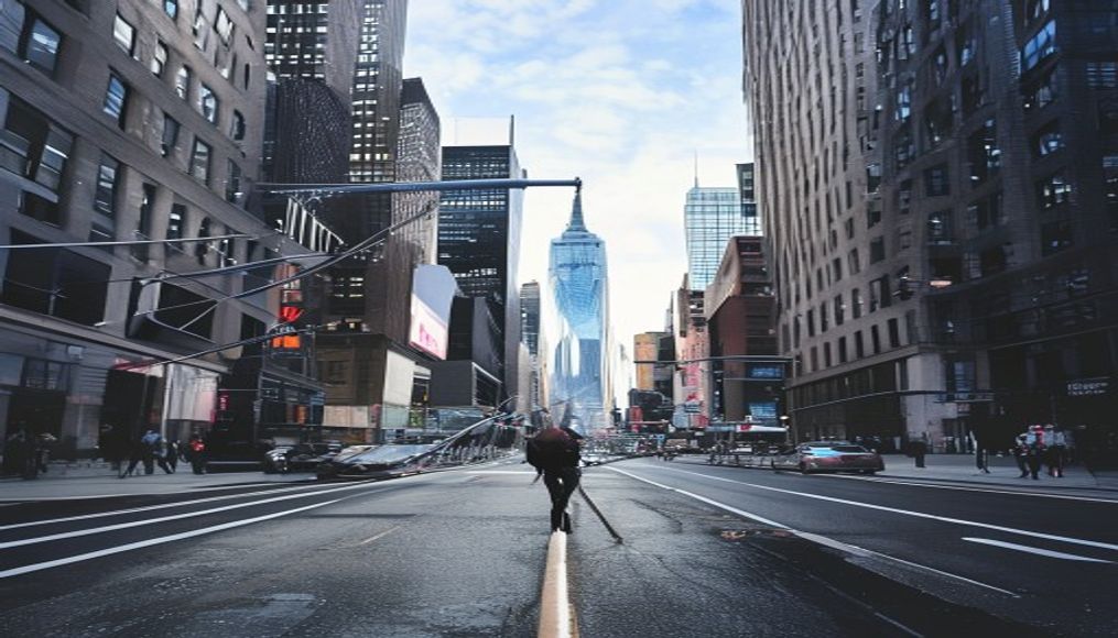 Show HN: Web swing through midtown NYC — editorial image