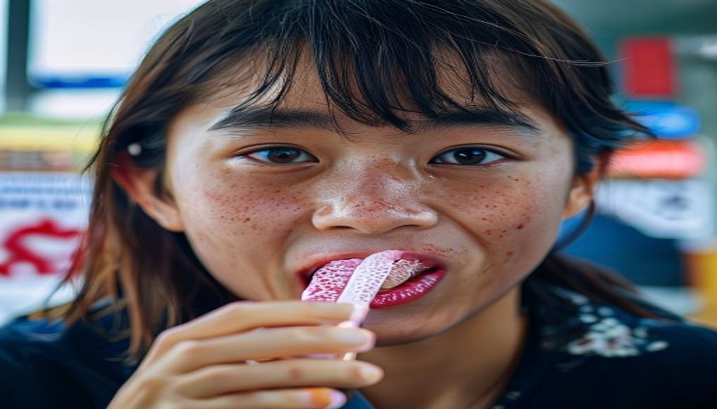 Singapore fines French teen $465 for viral straw-licking stunt — editorial image
