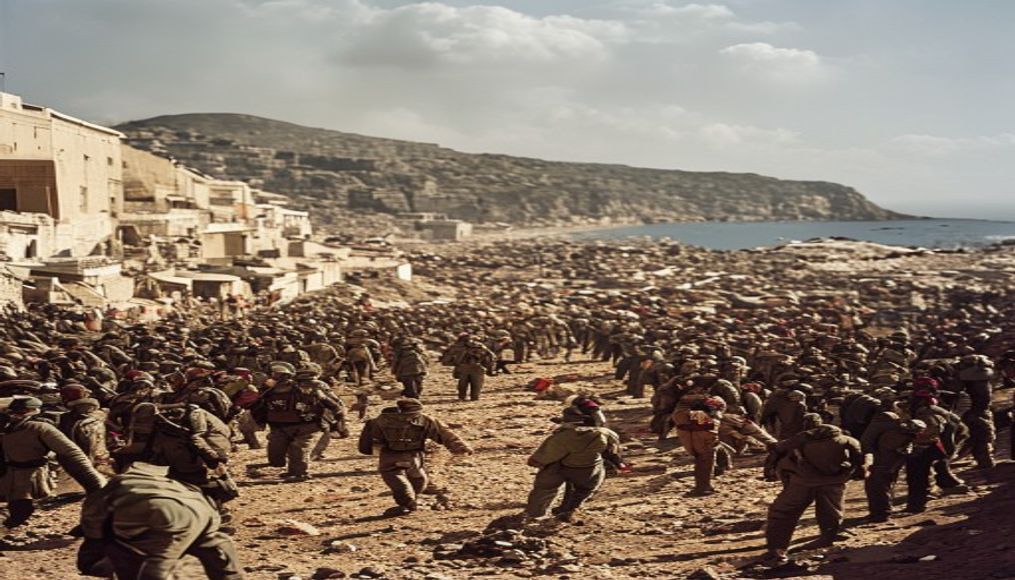Spain deploys military to Ceuta after thousands of people breach Morocco’s border and at least 9 die — editorial image