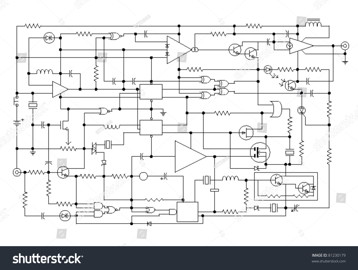 The circuit that lets your brain think and see — editorial image