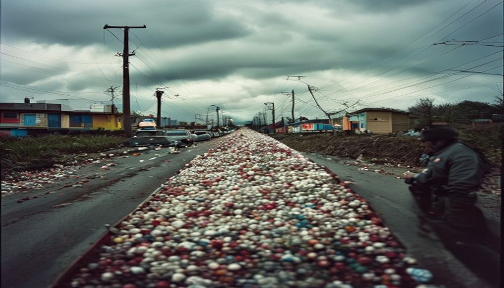 The cocaine superhighway from Ecuador to Europe - the BBC reports on gangs and the police fightback — editorial image