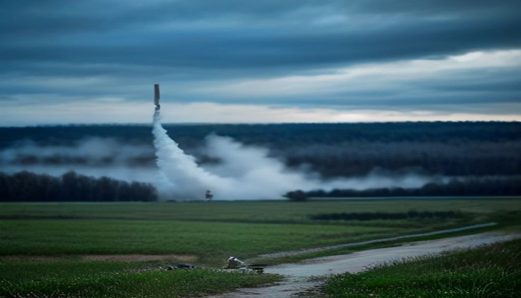 The Moscow region is hit by a drone blitz as Russian missiles kill 10 in a Ukrainian village — editorial image