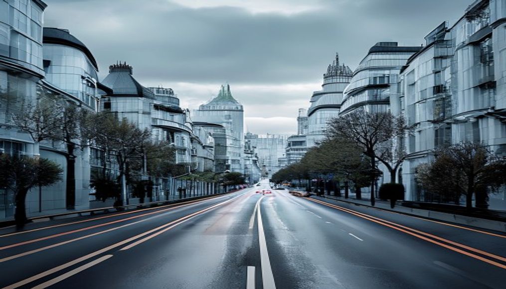 The only road in London where you have to drive on the right — editorial image