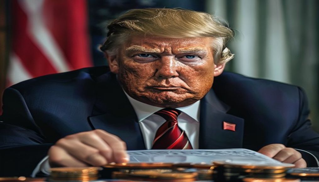 Trump filing shows he took in about $1.2 billion from crypto businesses last year — editorial image