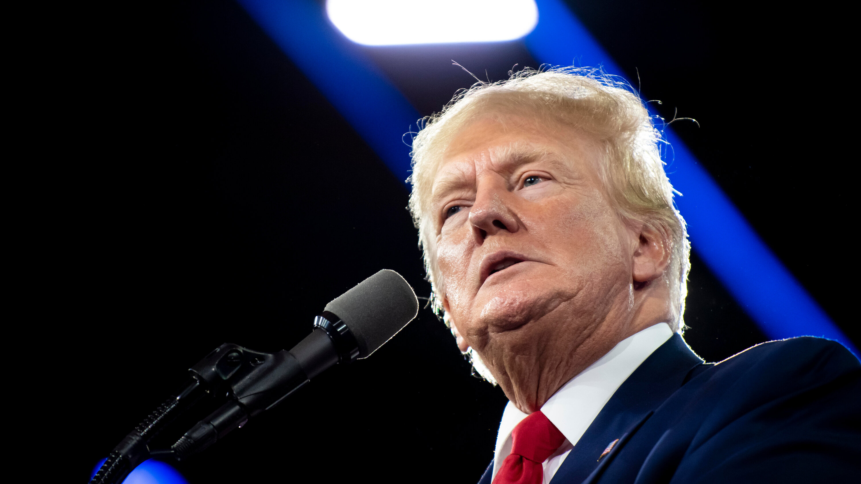 Trump says U.S. is 'low-keying it' with Iran, stresses economic pain, according to Axios interview — editorial image