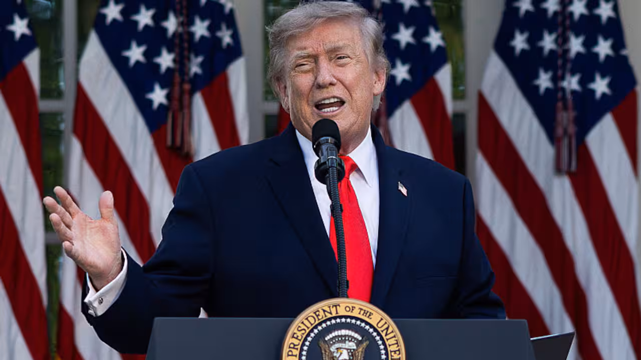 Trump threatens new Canada tariffs over fires sending 'filthy' air into US cities — editorial image