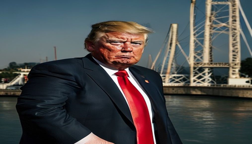 Trump threatens to bomb bridges and power plants unless Iran resumes talks — editorial image