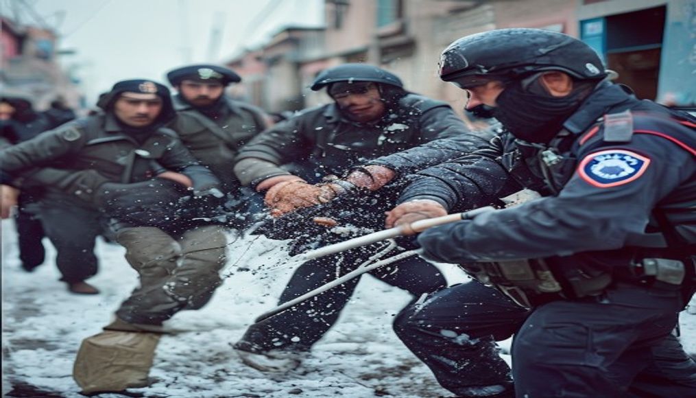Turkish police beat us with iron rods before we lost limbs to frostbite, Afghans say — editorial image