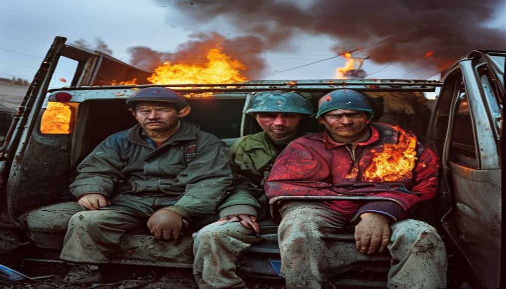 Two arrested after four migrant farm workers killed in Italy minivan fire — editorial image