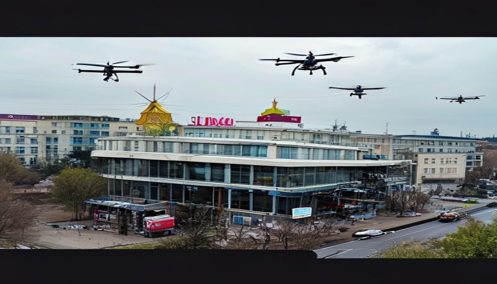 Ukrainian drones hit Russian online giant retailer Wildberries for second time — editorial image