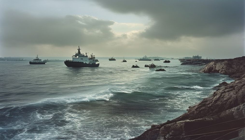 UN agency pauses evacuation of ships through the Strait of Hormuz after attack on vessel — editorial image